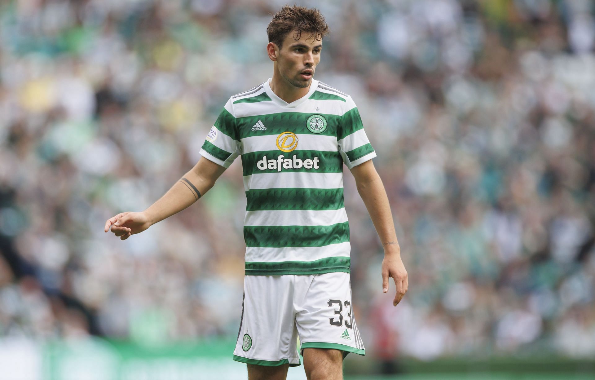 Matt O'Riley in action for Celtic at the weekend.